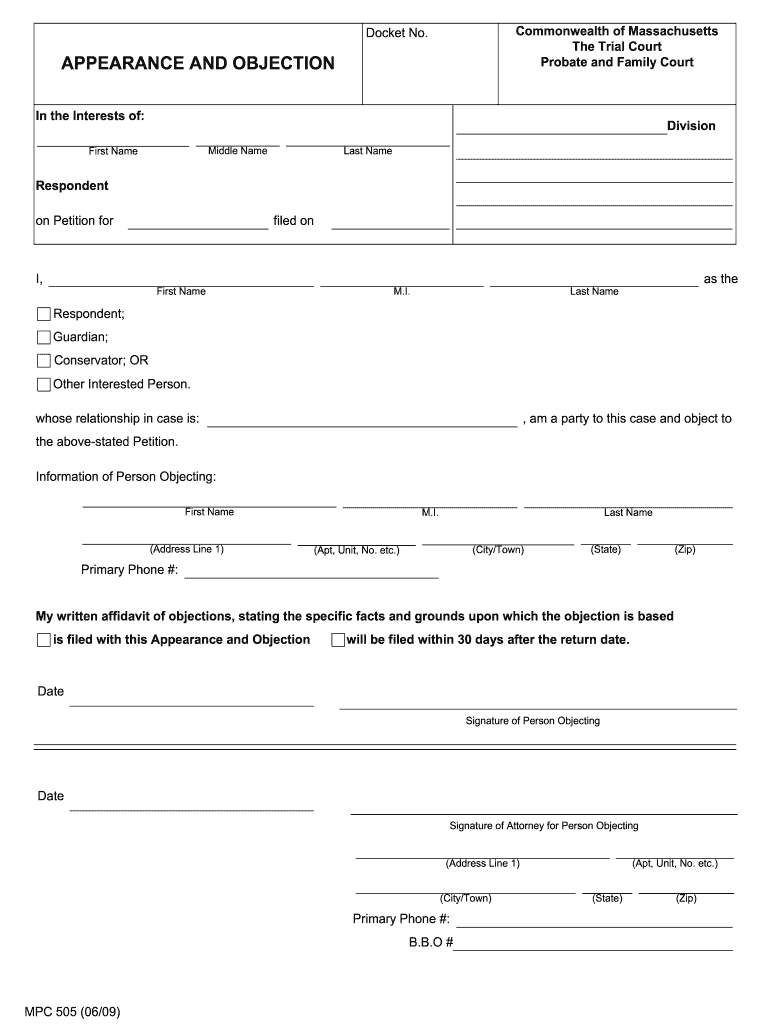Sample Objections To Probate Fill Out Sign Online DocHub