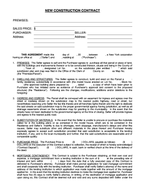 New Construction Contract