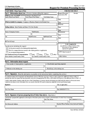US Immigration Form I-907