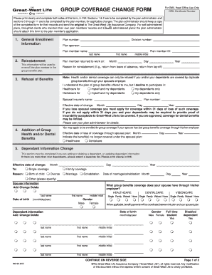 Group Coverage Change Form