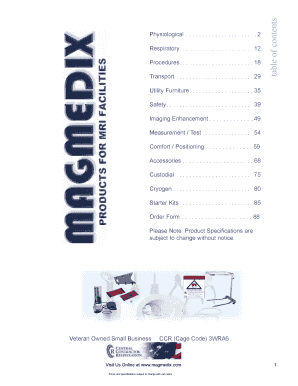 Order Form for Medical Equipment
