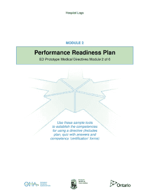 Performance Readiness Plan Template