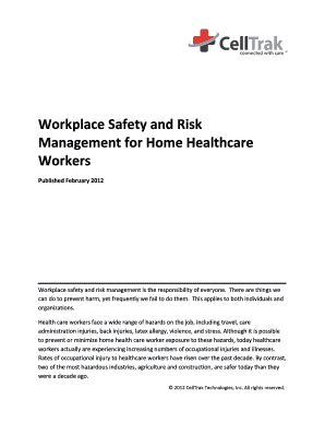 Workplace Safety and Risk Management for Home Healthcare Workers