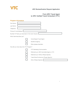 ARC Reclassification Application Kit