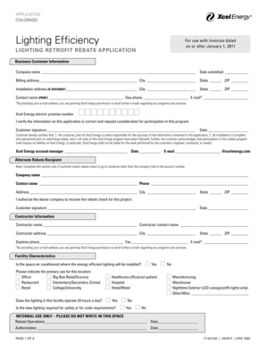 Colorado Lighting Efficiency Application