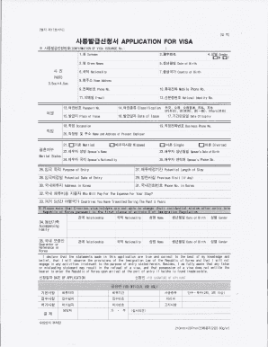 Visa Application Form