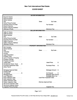 New York Real Estate Purchase Agreement
