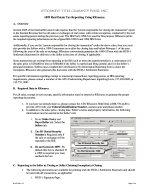 IRS Form 1099-S Real Estate Tax Reporting Guide