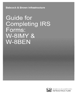 IRS Form W-8IMY & W-8BEN Guide