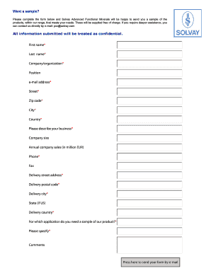 Sample Request Form