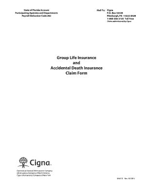 Cigna Life Insurance Claim Form
