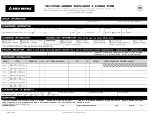 DeltaCare Member Enrollment Form