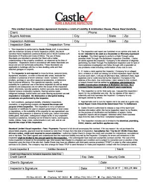 Limited Condo Inspection Agreement