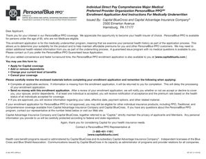 PersonalBlue PPO Enrollment Application