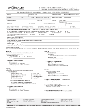 Employee Benefits Enrollment Form