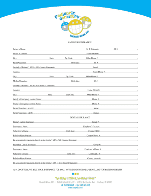 Patient Registration Form