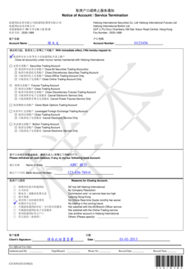 Account Termination Notice