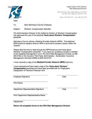 Workers’ Compensation Benefits Notice