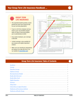 Group Term Life Insurance Beneficiary Form