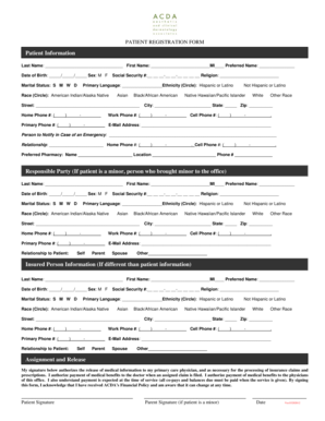 Patient Registration Form