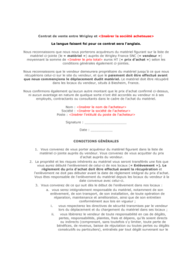 Sales Agreement
