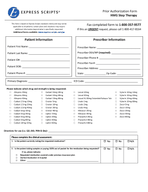 HMG Step Therapy Prior Authorization Form
