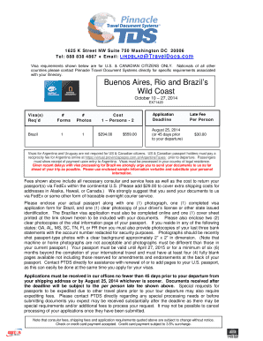 Brazil Visa Application Form
