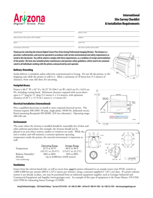 Site Survey Checklist