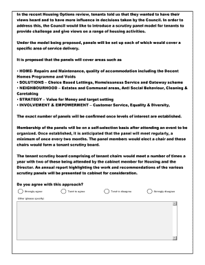 Northampton Tenant Engagement Survey