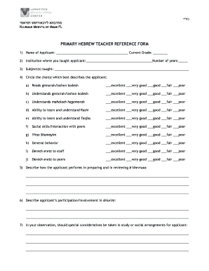 Student Evaluation Form from Teacher