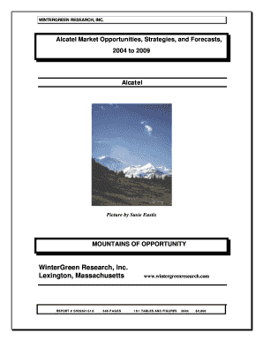 Alcatel Market Opportunities, Strategies, and Forecasts