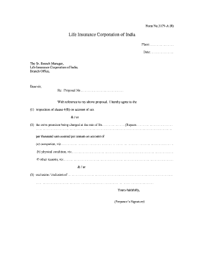 reassignment of lic policy letter