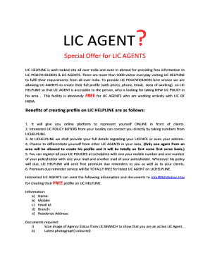 LIC Agent Registration Form