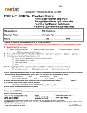 Caterpillar Prescription Drug Benefit Form