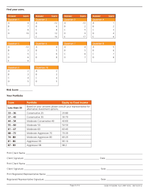 Risk Tolerance Questionnaire