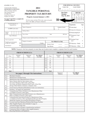 Kentucky Tangible Personal Property Tax Return