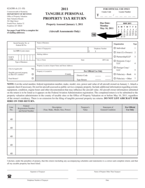 Kentucky Property Tax Return