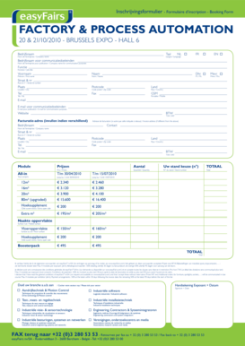 FActory & Process AutomAtion - easyFairs