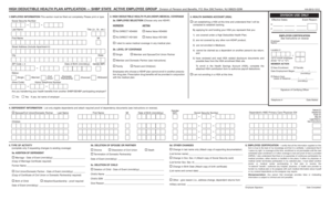 New Jersey High Deductible Health Plan Application