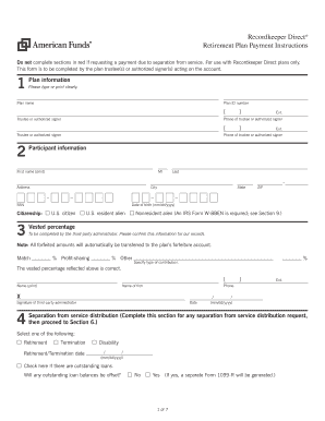 Retirement Plan Payment Instructions