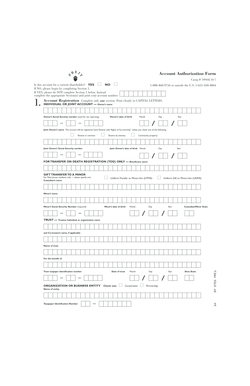 Account Authorization Form
