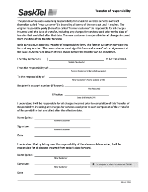 transfer of responsibility to retrofit certificate