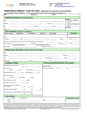 Renewable Energy Inspection Application