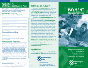 Washington Gas Payment Plans Application
