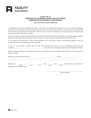 Automobile Sound and Electronic Communication Equipment Endorsement