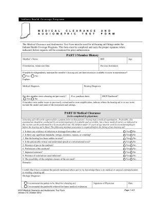 Medical Clearance Form for Hearing Aids ... - indianamedicaid.com