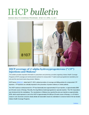 IHCP Bulletin on 17P Injections
