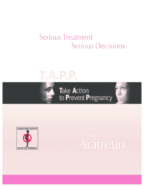 Acitretin Patient Agreement Form
