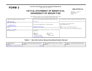 SEC Form 3 Beneficial Ownership