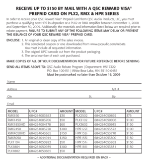 QSC Reward Visa Prepaid Card Rebate Form